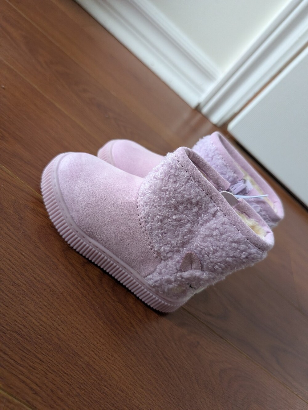 Babyboots-  Cozy Pink Sherpa Boots